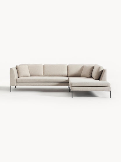 Emforte Corner Sofa with Metal Legs