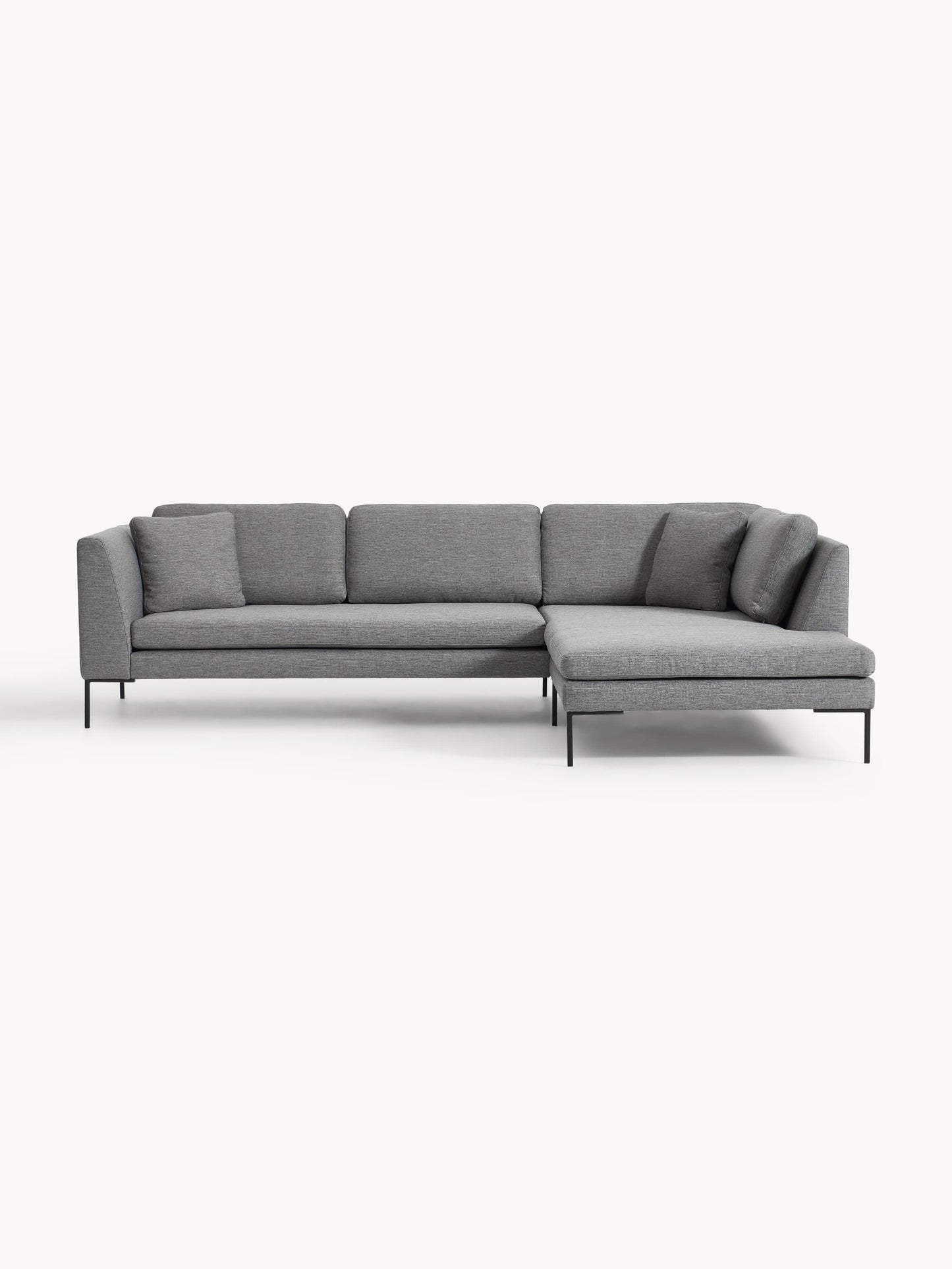 Emforte Corner Sofa with Metal Legs
