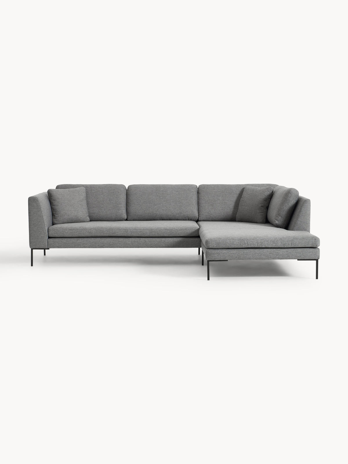 Emforte Corner Sofa with Metal Legs