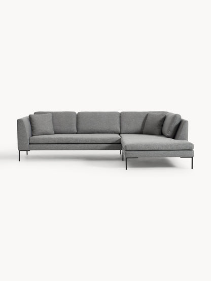 Emforte Corner Sofa with Metal Legs