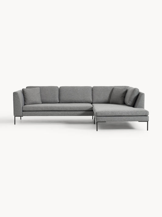 Emforte Corner Sofa with Metal Legs