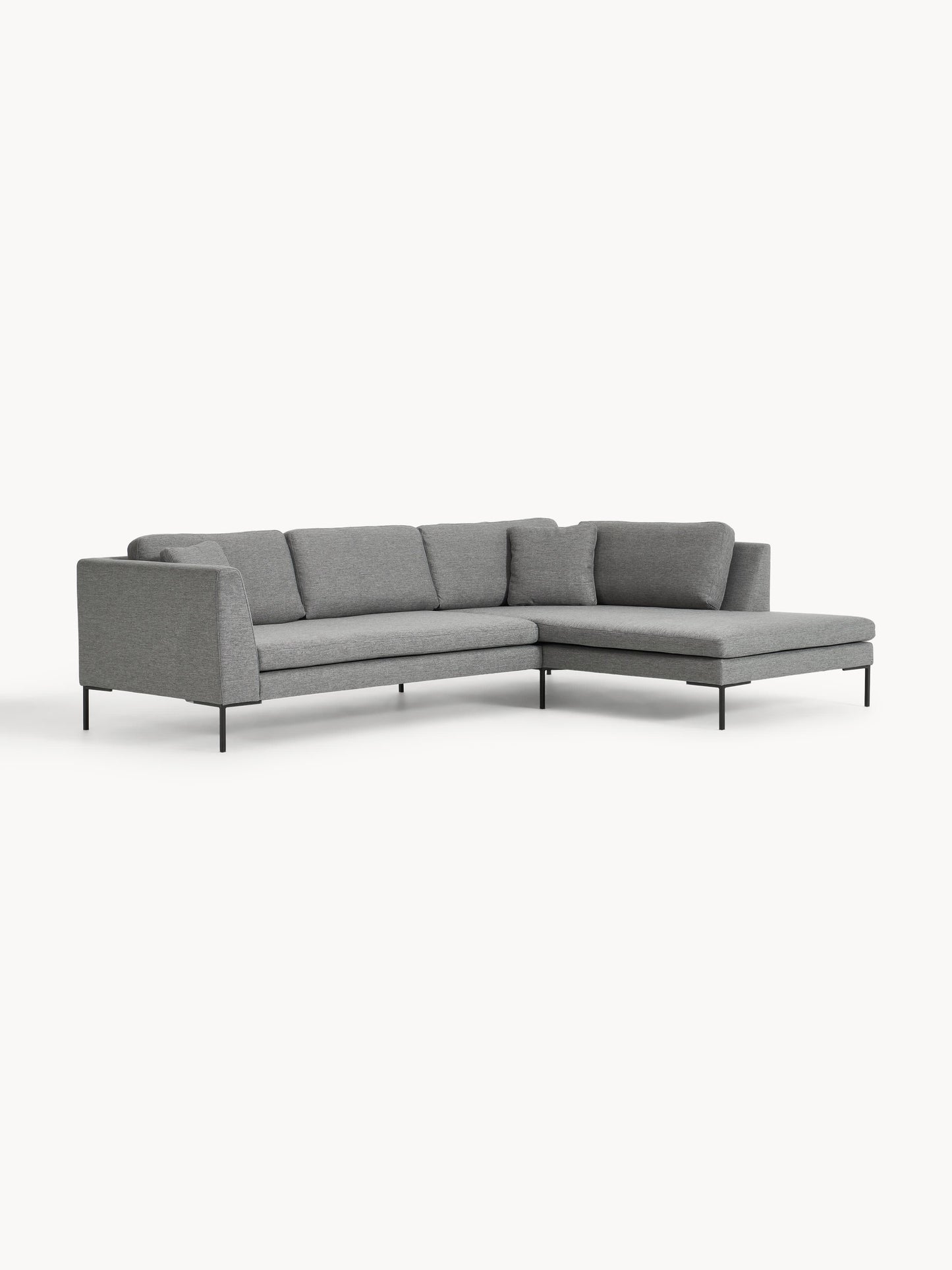 Emforte Corner Sofa with Metal Legs
