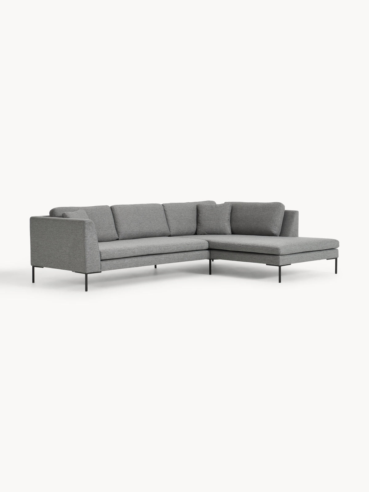 Emforte Corner Sofa with Metal Legs