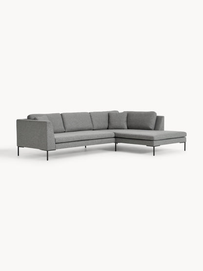 Emforte Corner Sofa with Metal Legs