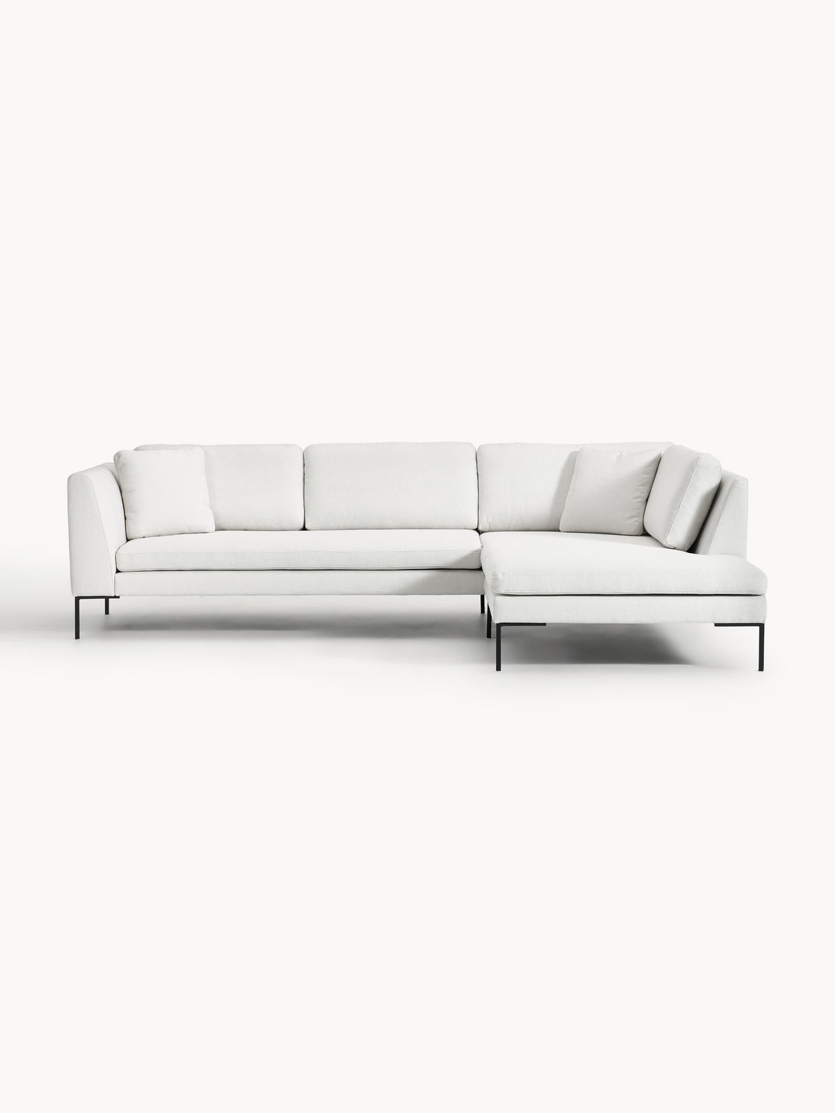 Emforte Corner Sofa with Metal Legs