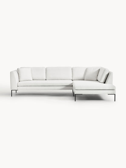 Emforte Corner Sofa with Metal Legs