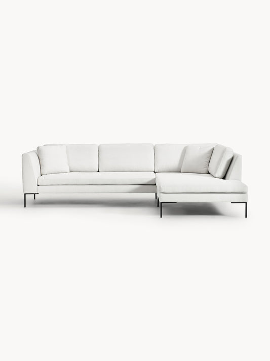 Emforte Corner Sofa with Metal Legs