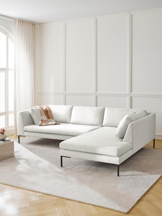 Emforte Corner Sofa with Metal Legs