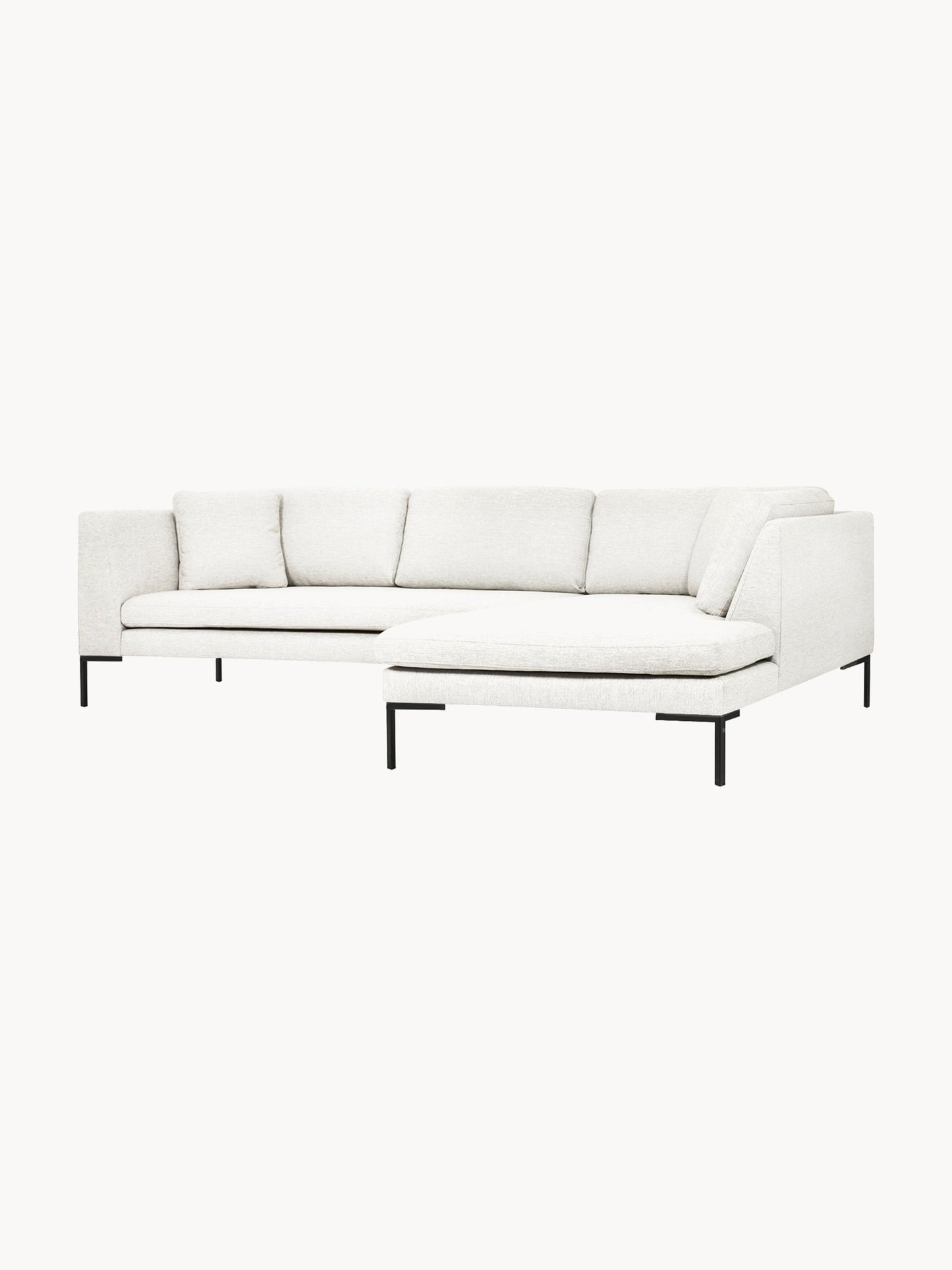 Emforte Corner Sofa with Metal Legs
