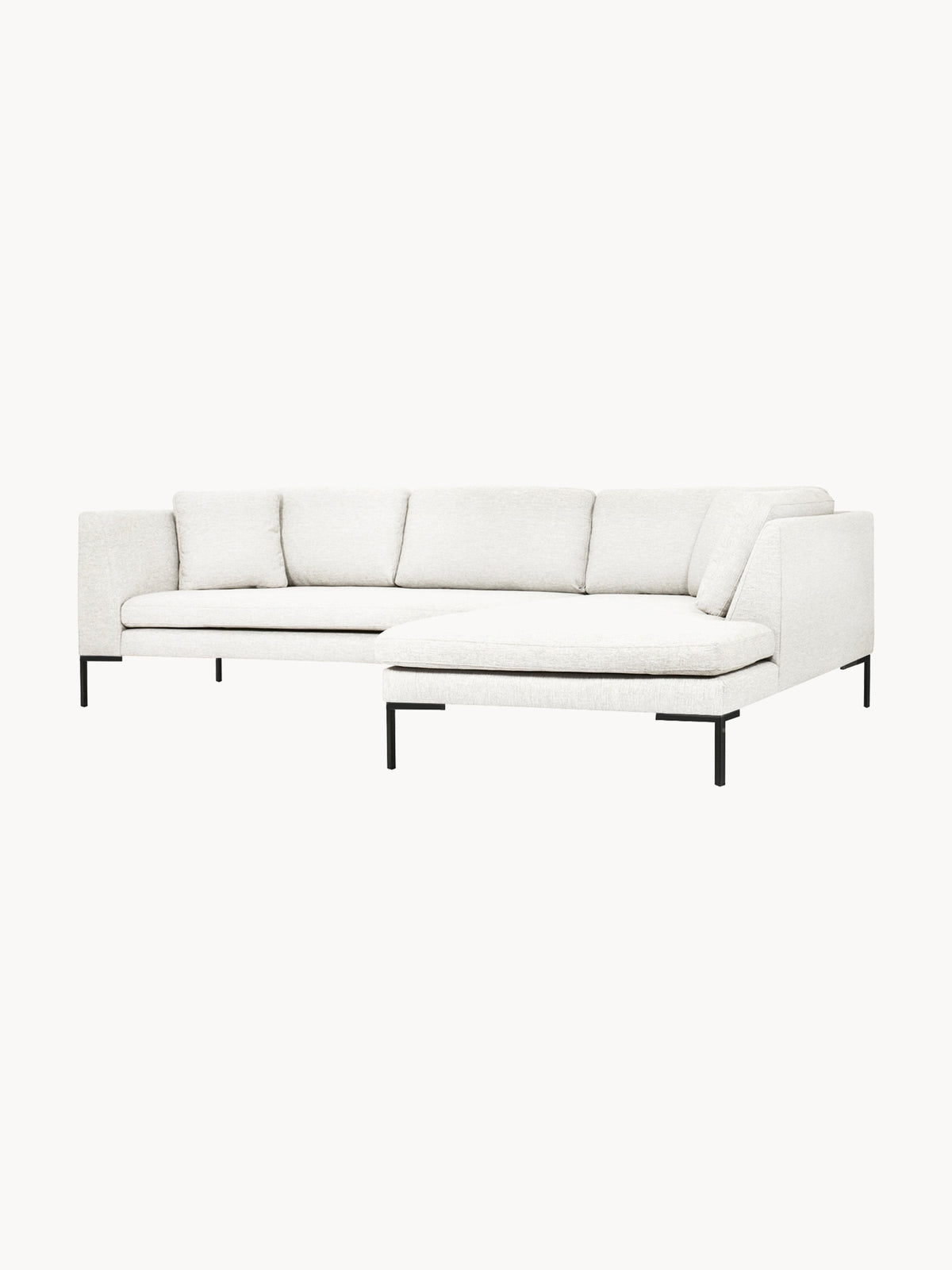 Emforte Corner Sofa with Metal Legs