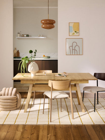 Ethvino Extendable Dining Table, 180 - 220 x 100 cm
