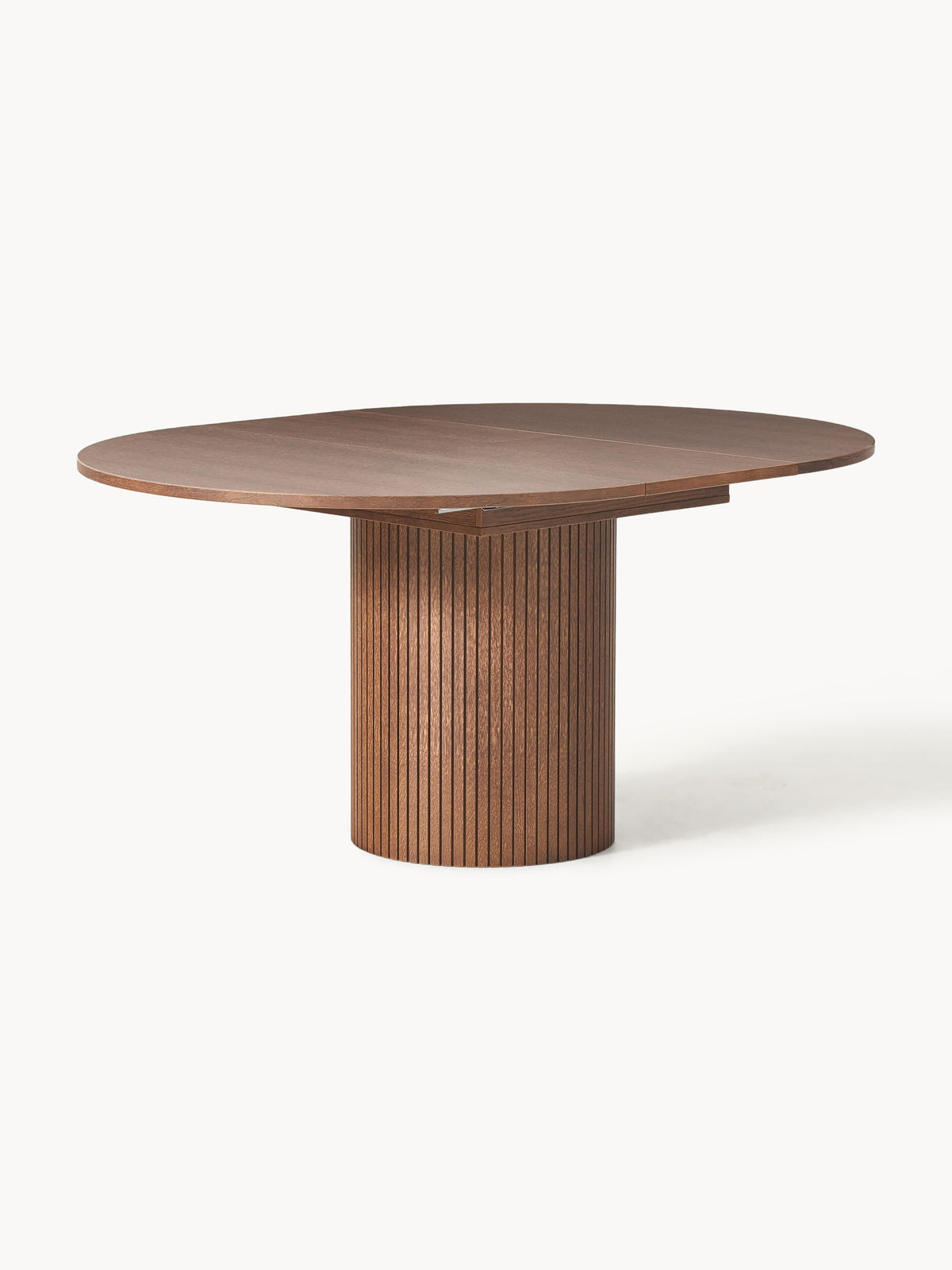 Filveno Extendable Dining Table with Grooved Texture, 120 - 160 x 75 cm
