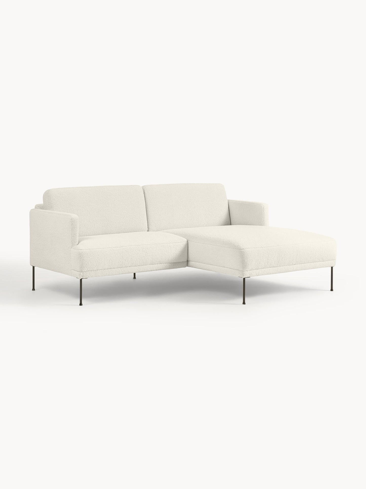 Fluvarno Small Teddy Fabric Corner Sofa