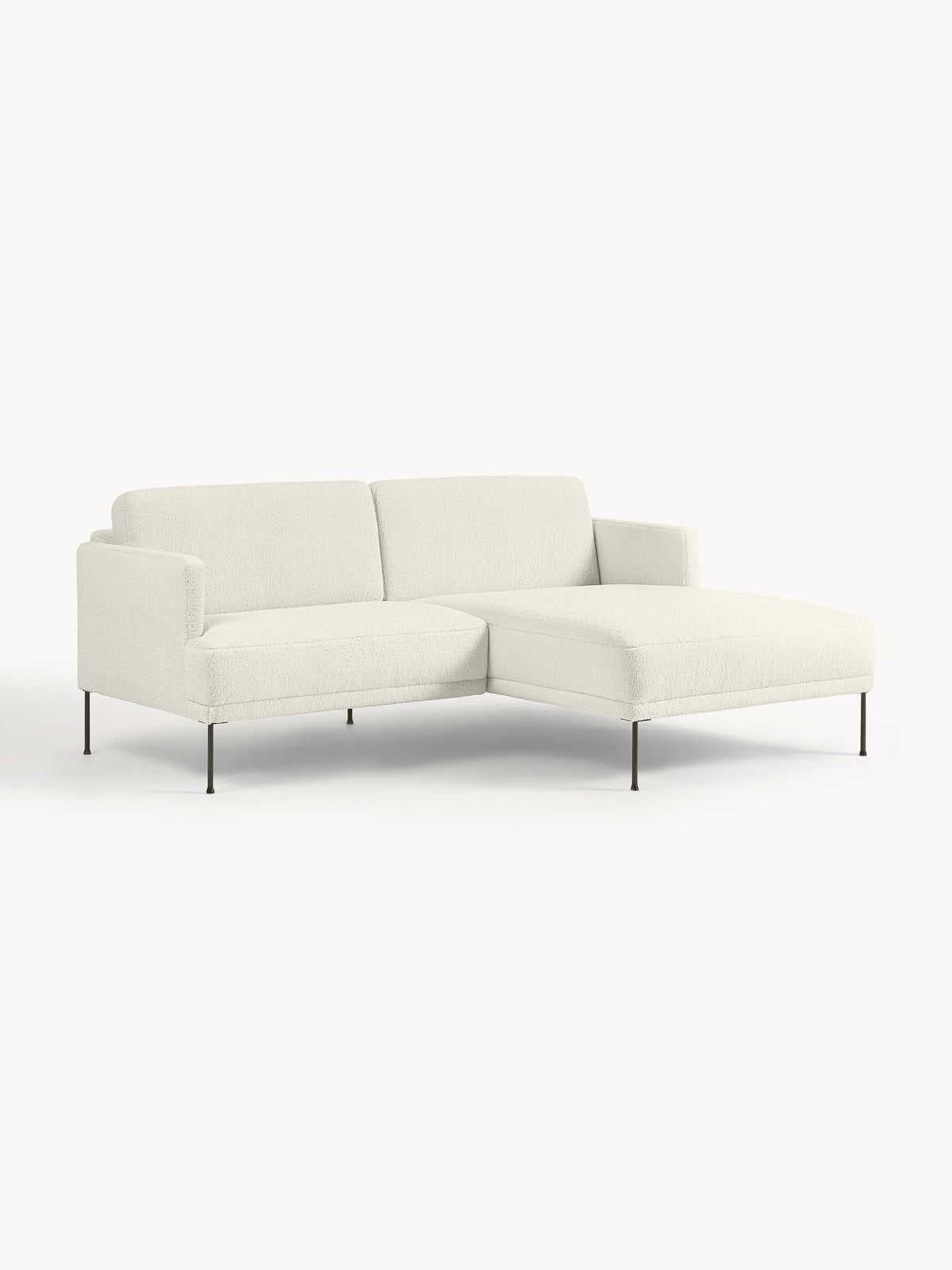 Fluvarno Small Teddy Fabric Corner Sofa