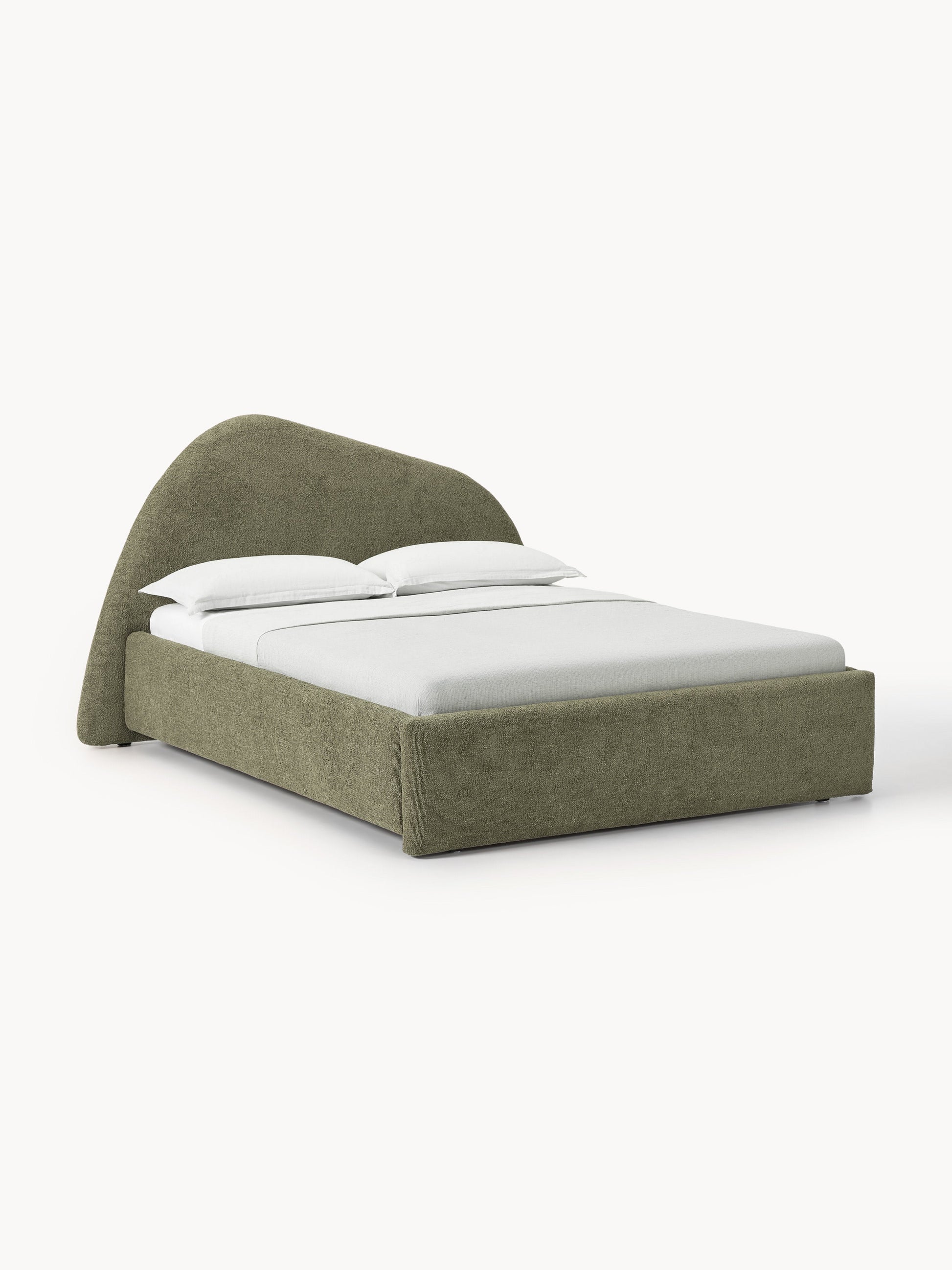 Garmont Upholstered Bed in Bouclé