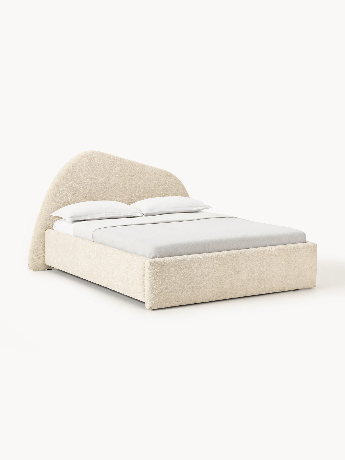 Garmont Upholstered Bed in Bouclé