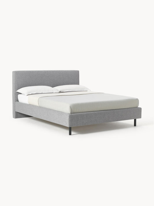 Giulastri Upholstered Bed with Wooden Feet