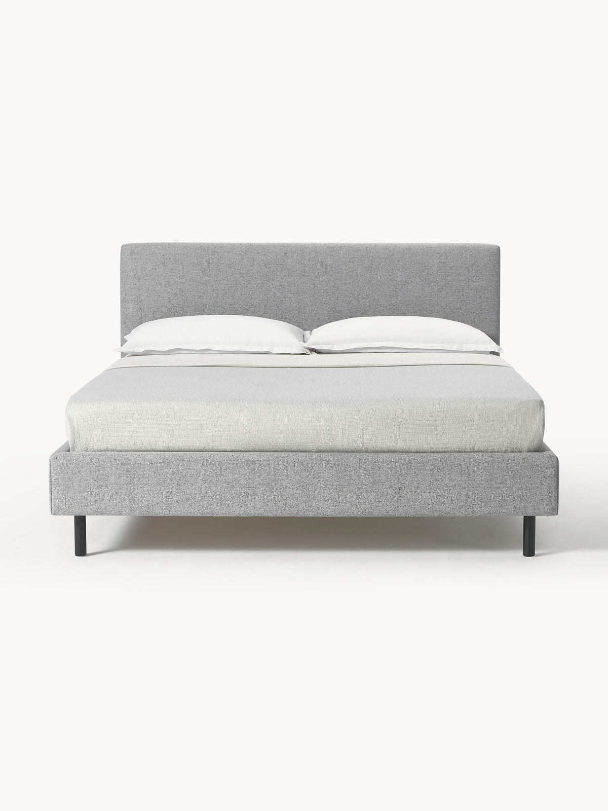 Giulastri Upholstered Bed with Wooden Feet