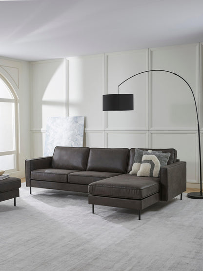Huntbero Corner Sofa in Leather (3-Seater)