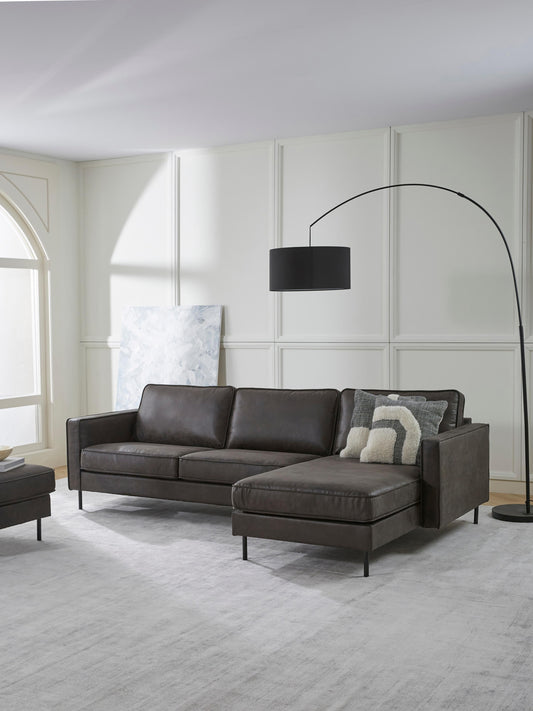 Huntbero Corner Sofa in Leather (3-Seater)