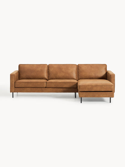 Huntbero Corner Sofa in Leather (3-Seater)