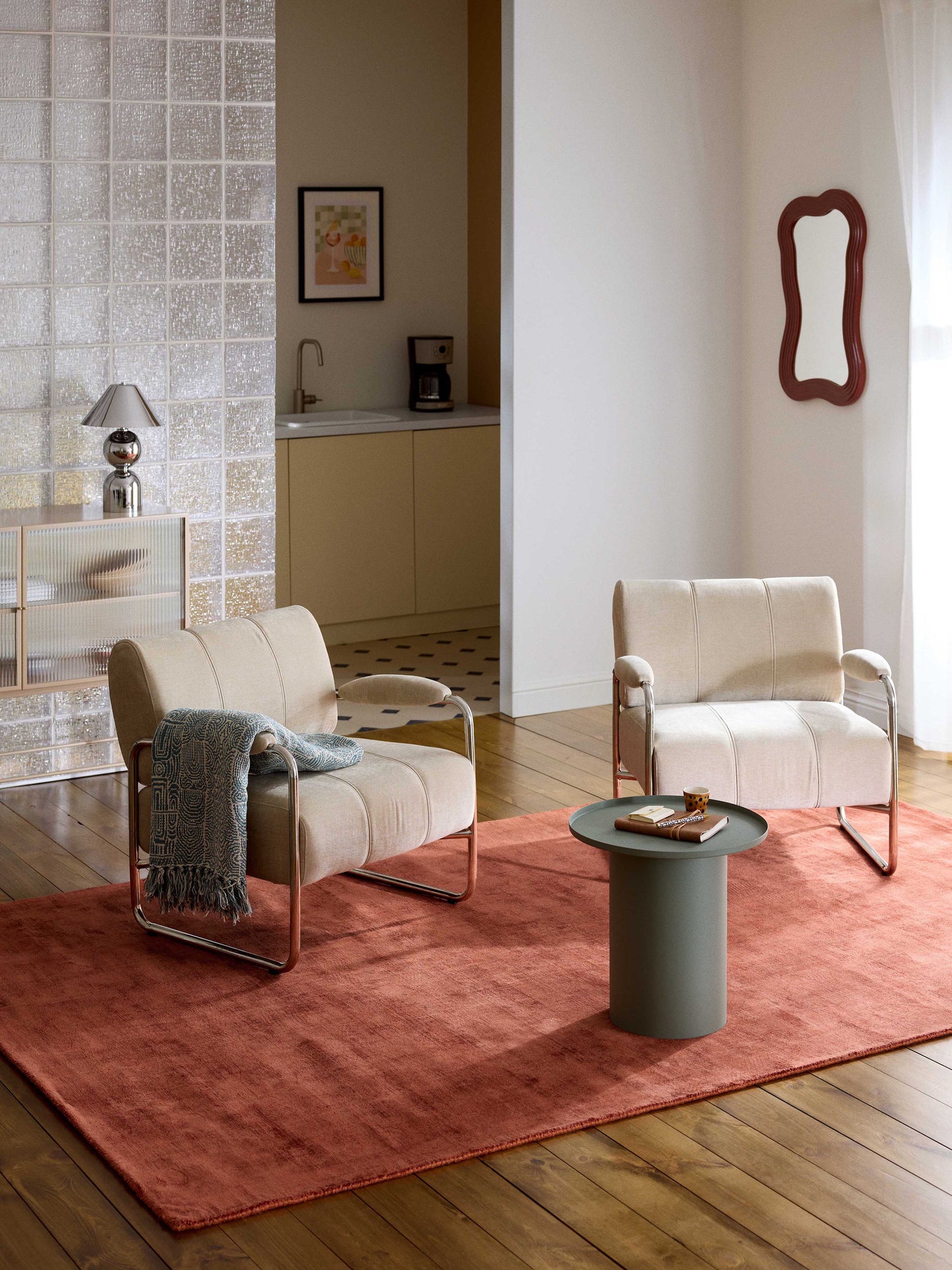 Jaselvi Viscose Rug, Hand-Woven