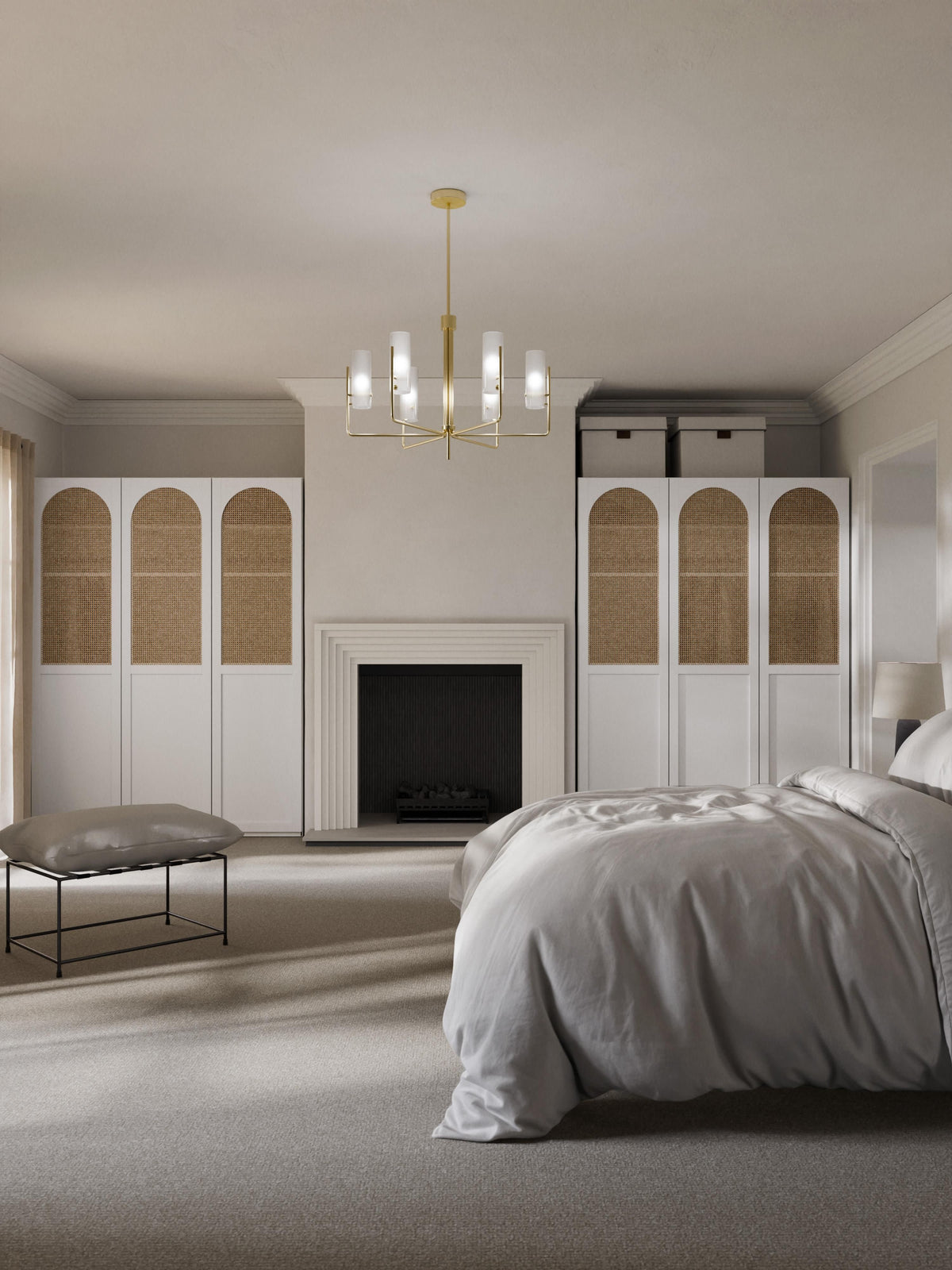 Jenora Modular Hinged-Door Wardrobe, 150 cm Wide, in Various Sizes