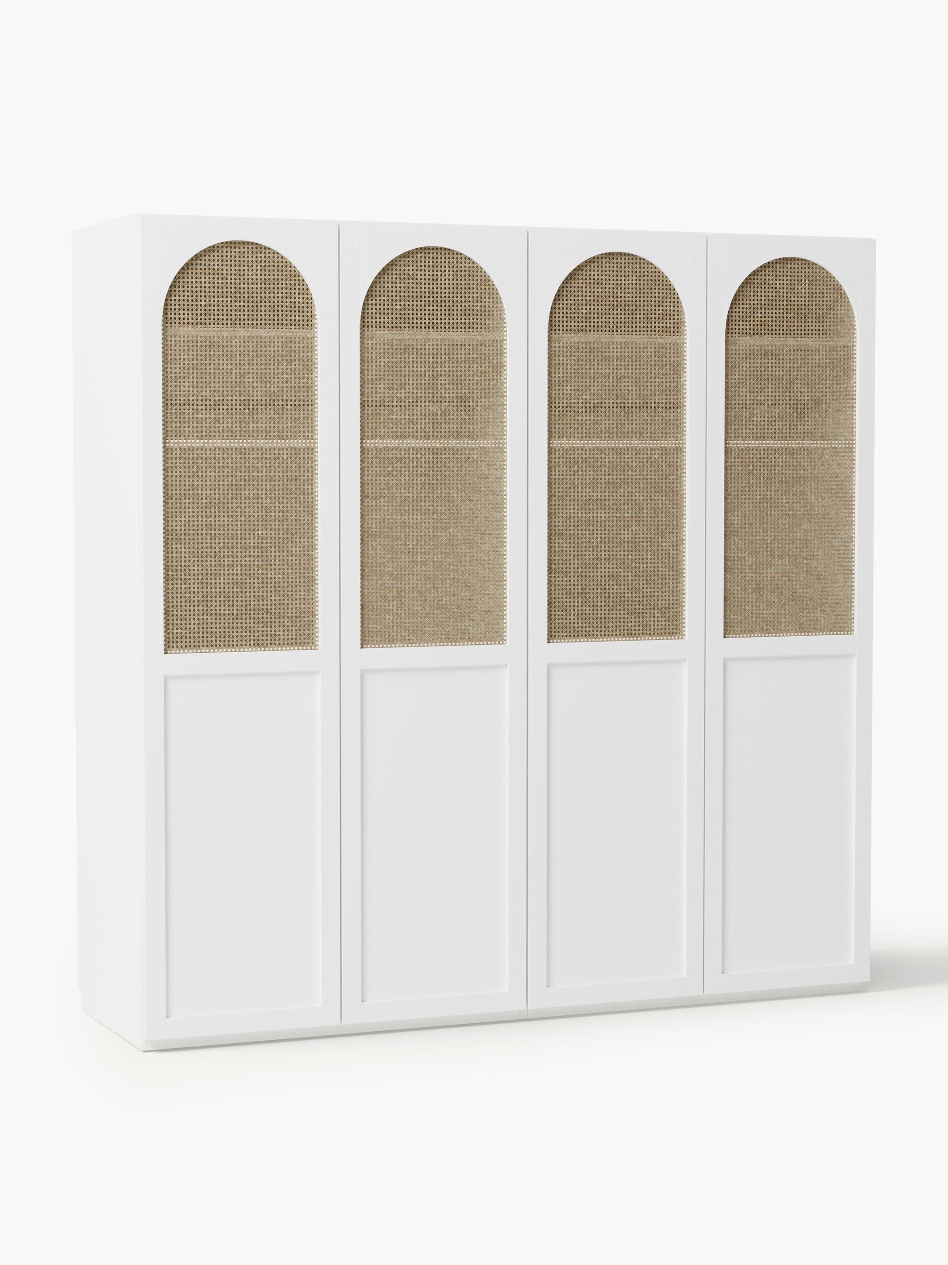 Jenora Modular Hinged-Door Wardrobe, 200 cm Wide, in Various Sizes