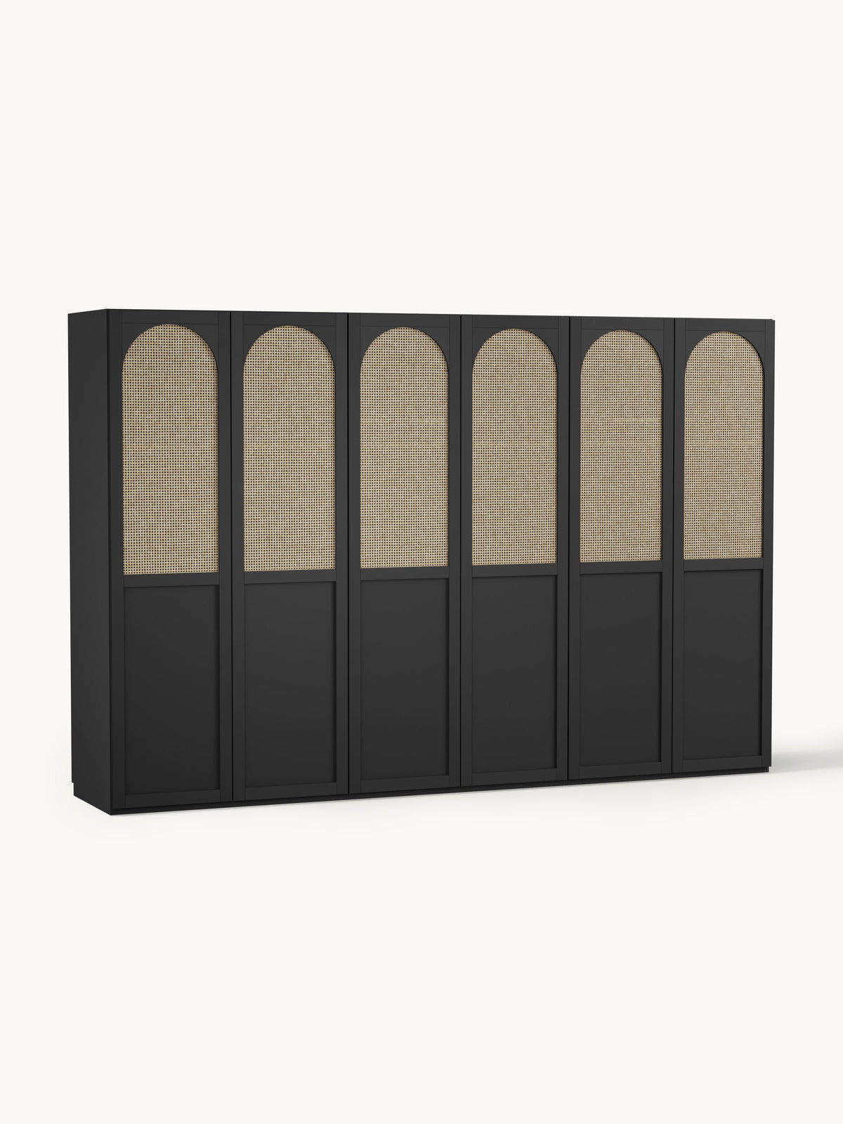 Jenora Modular Hinged-Door Wardrobe, 300 cm Wide, in Various Sizes