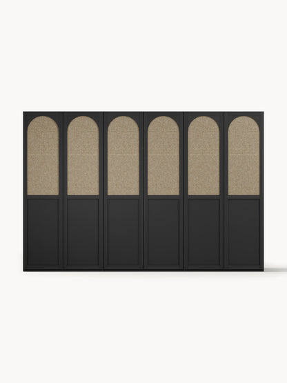 Jenora Modular Hinged-Door Wardrobe, 300 cm Wide, in Various Sizes