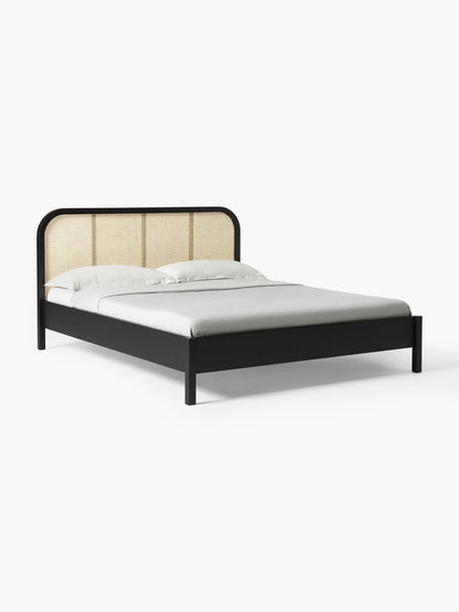 Jonquest Wooden Bed with Vienna Cane Headboard