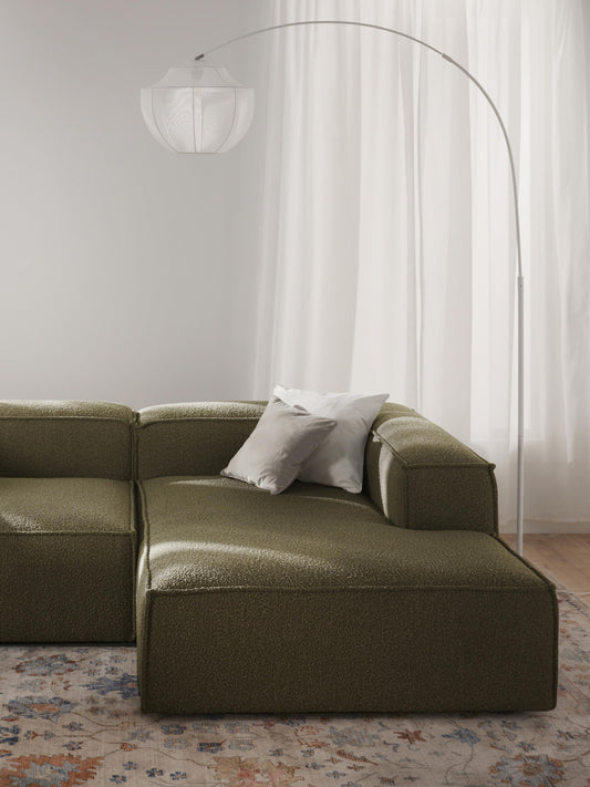 Lenroven Bouclé Ottoman Corner Module