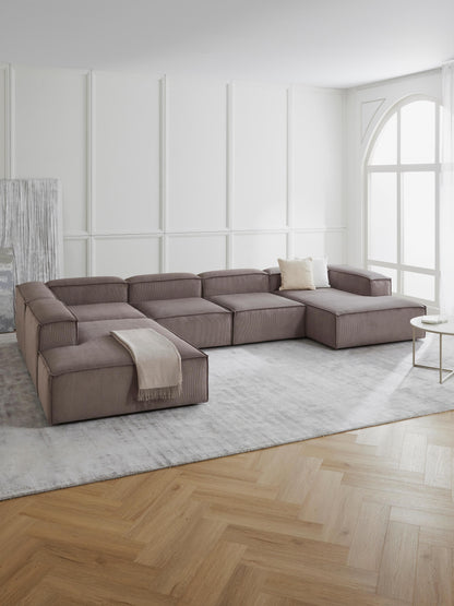 Lenroven Corduroy Ottoman Corner Module