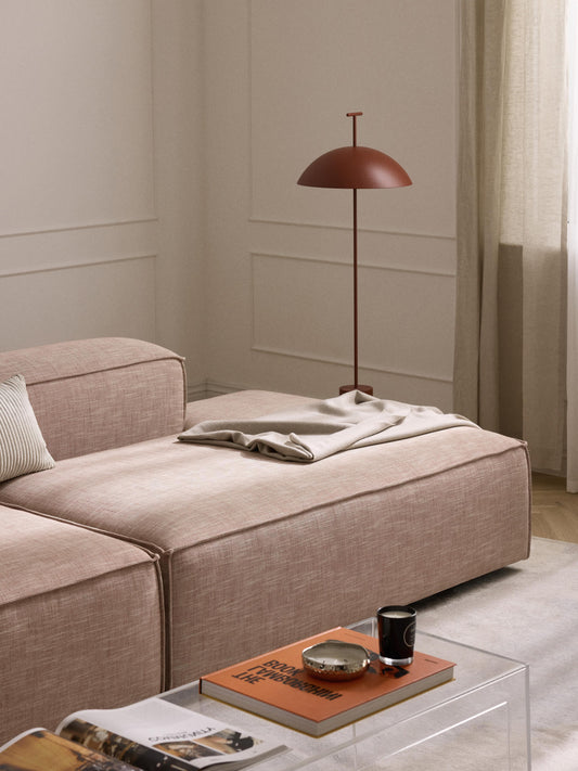 Lenroven Linen Blend Ottoman Module
