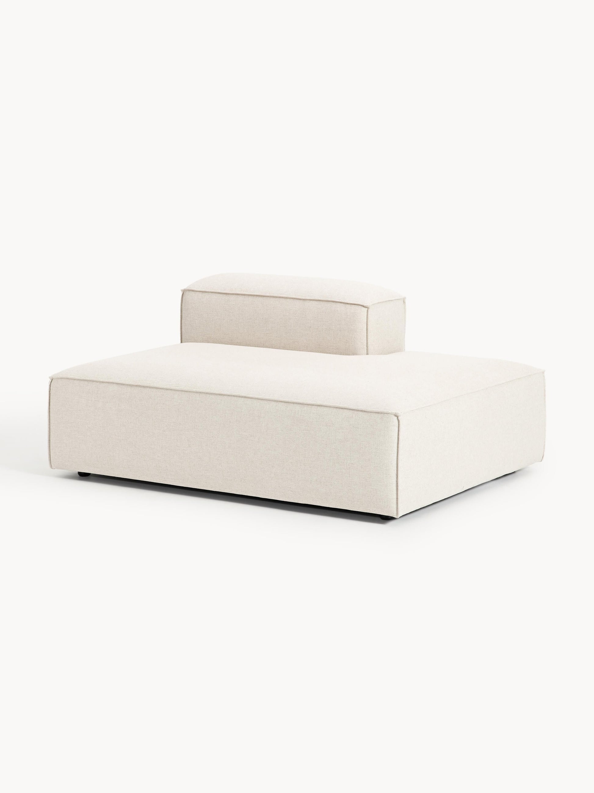 Lenroven Linen Blend Ottoman Module