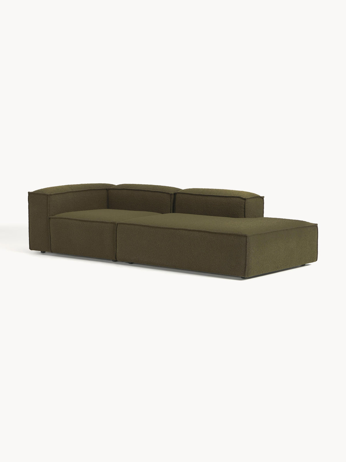 Lenroven Modular Bouclé Ottoman