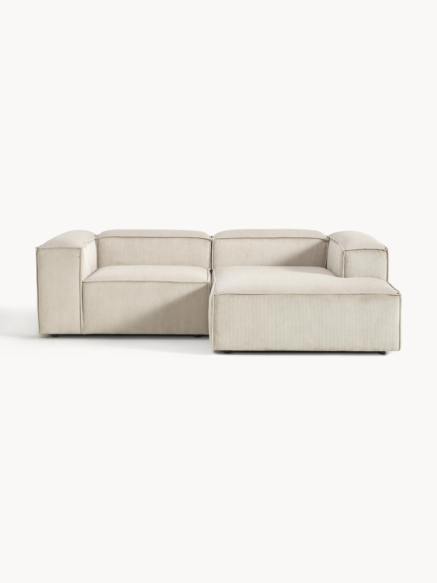 Lenroven Modular Corduroy Corner Sofa (2-Seater)