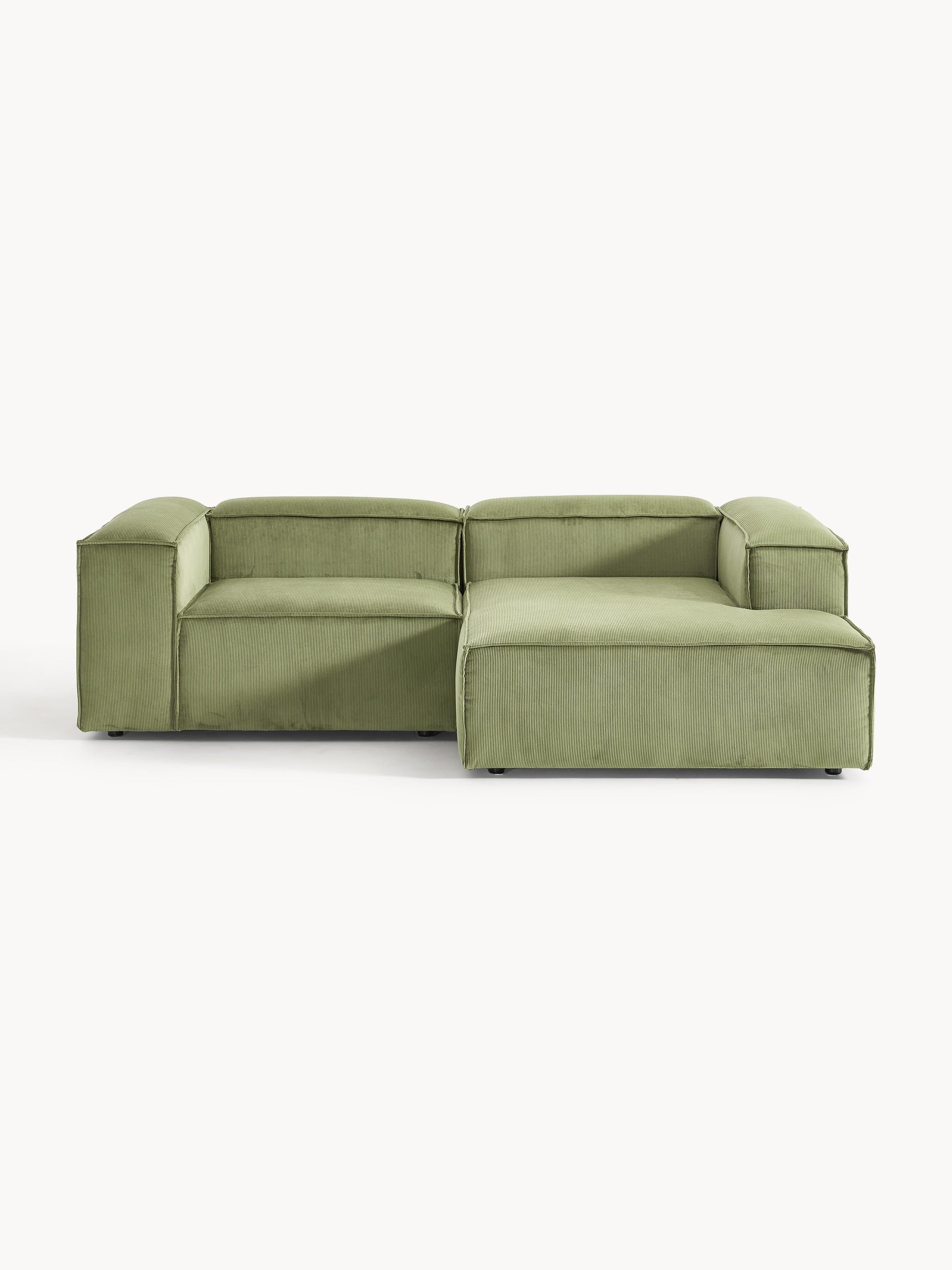 Lenroven Modular Corduroy Corner Sofa (2-Seater)