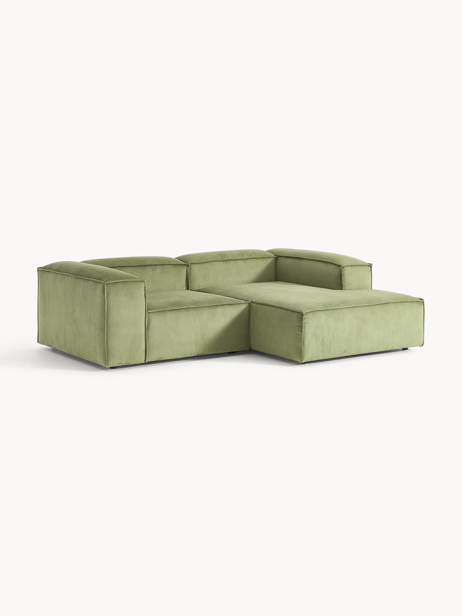 Lenroven Modular Corduroy Corner Sofa (2-Seater)