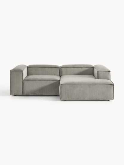 Lenroven Modular Corduroy Corner Sofa (2-Seater)