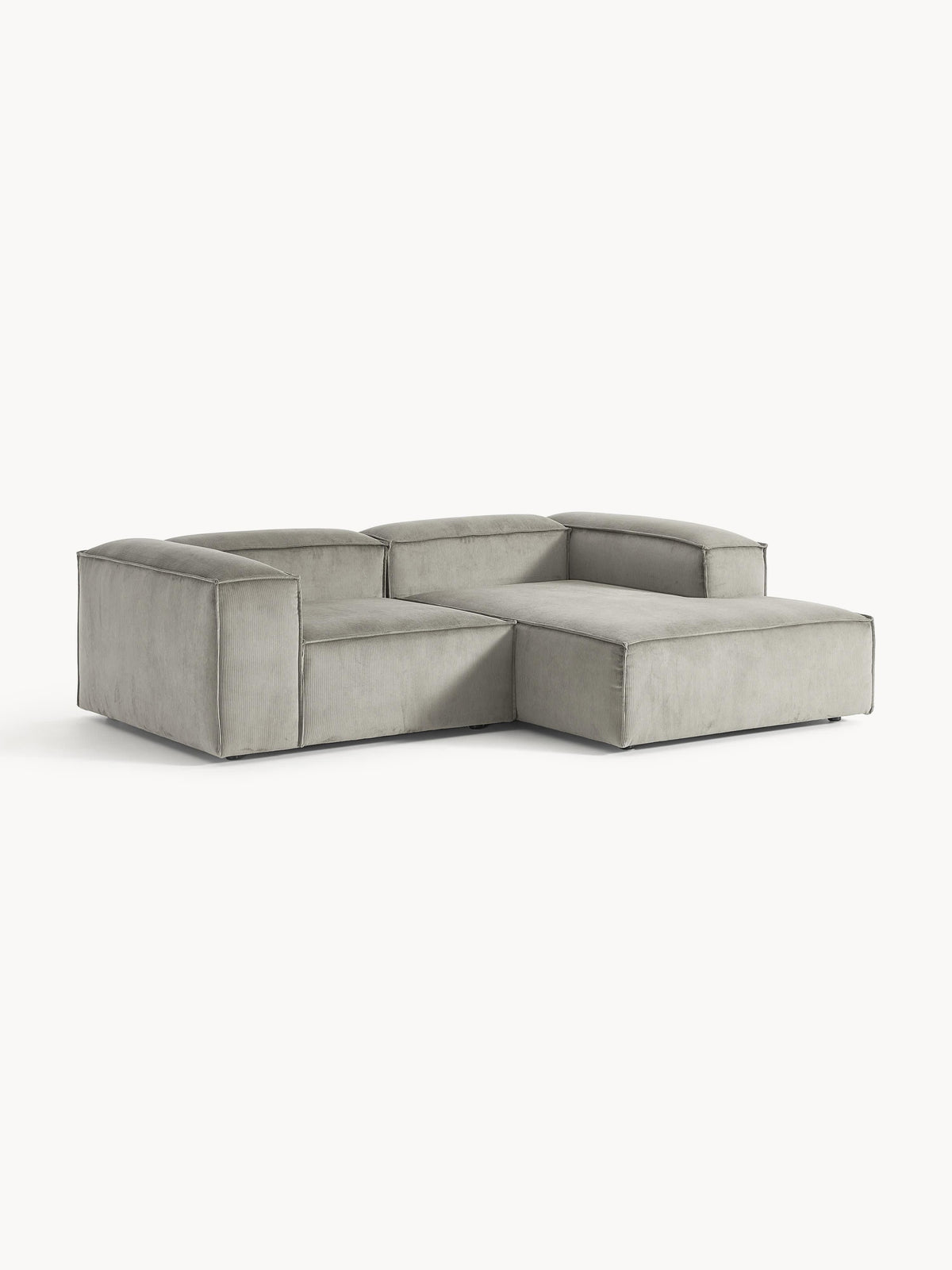 Lenroven Modular Corduroy Corner Sofa (2-Seater)