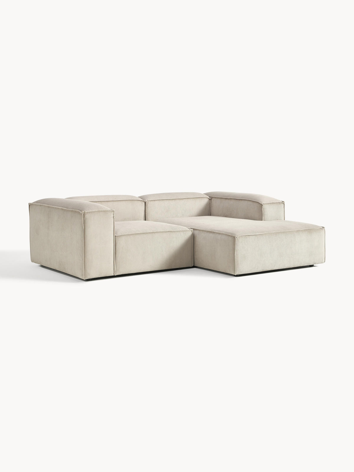 Lenroven Modular Corduroy Corner Sofa (2-Seater)