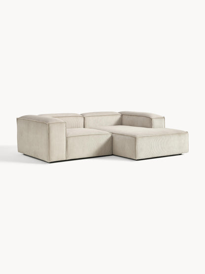 Lenroven Modular Corduroy Corner Sofa (2-Seater)