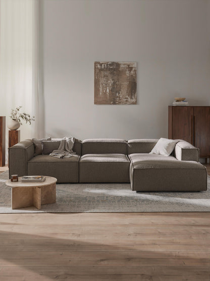 Lenroven Modular Corner Sofa (4-Seater) in Bouclé