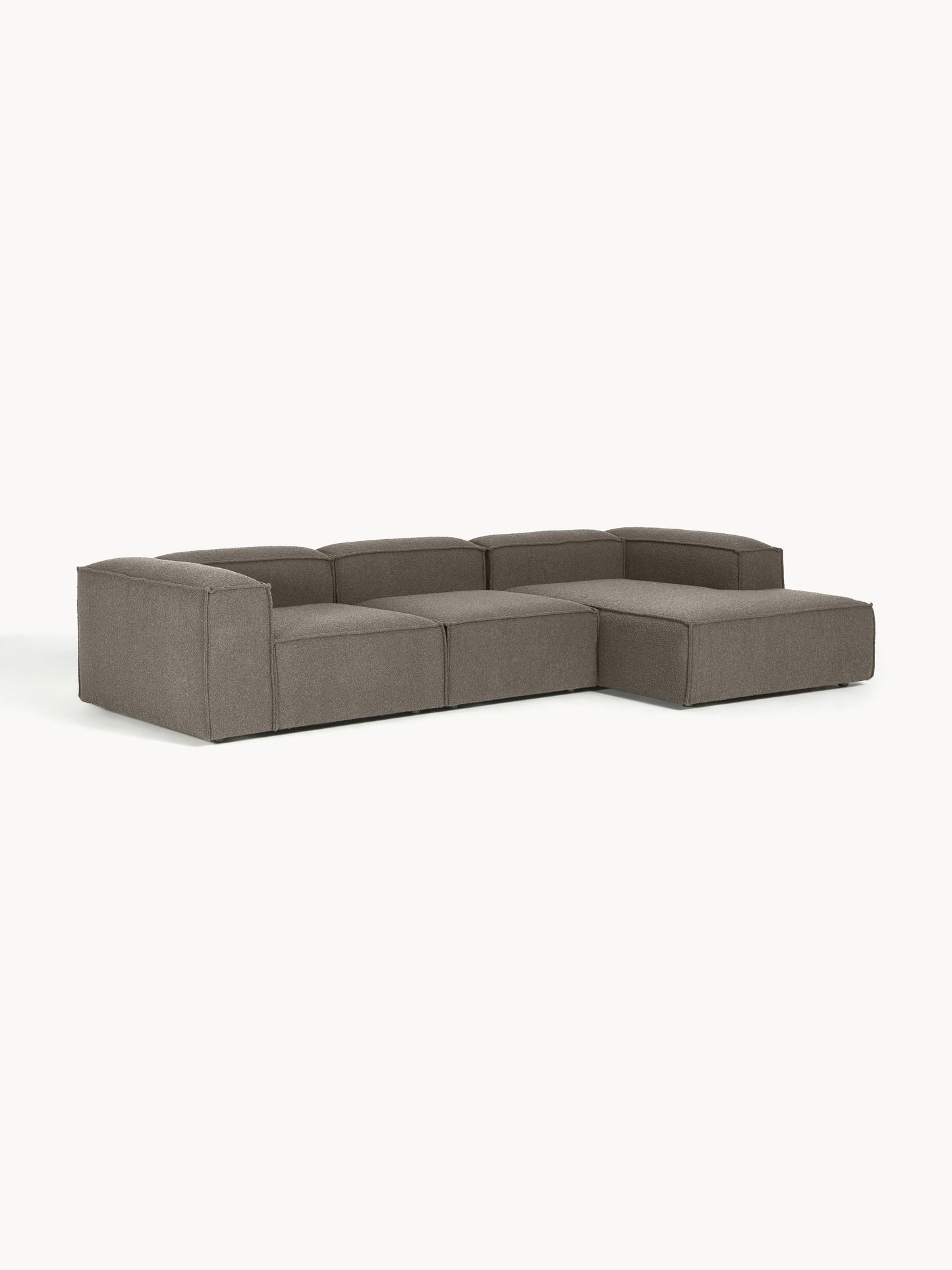 Lenroven Modular Corner Sofa (4-Seater) in Bouclé