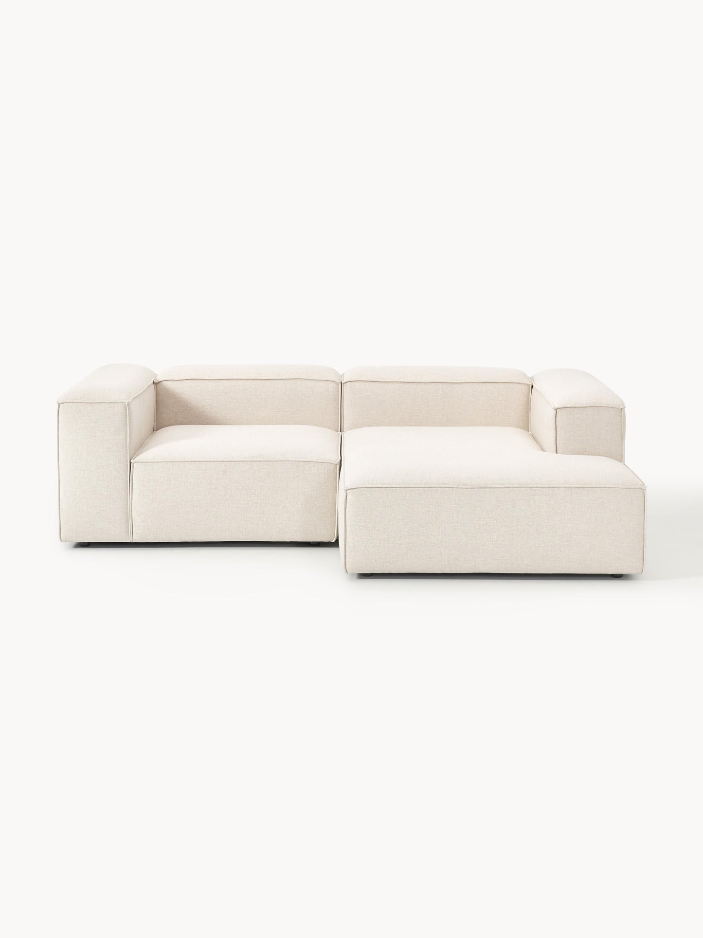 Lenroven Modular Corner Sofa, Linen Blend, 2-Seater