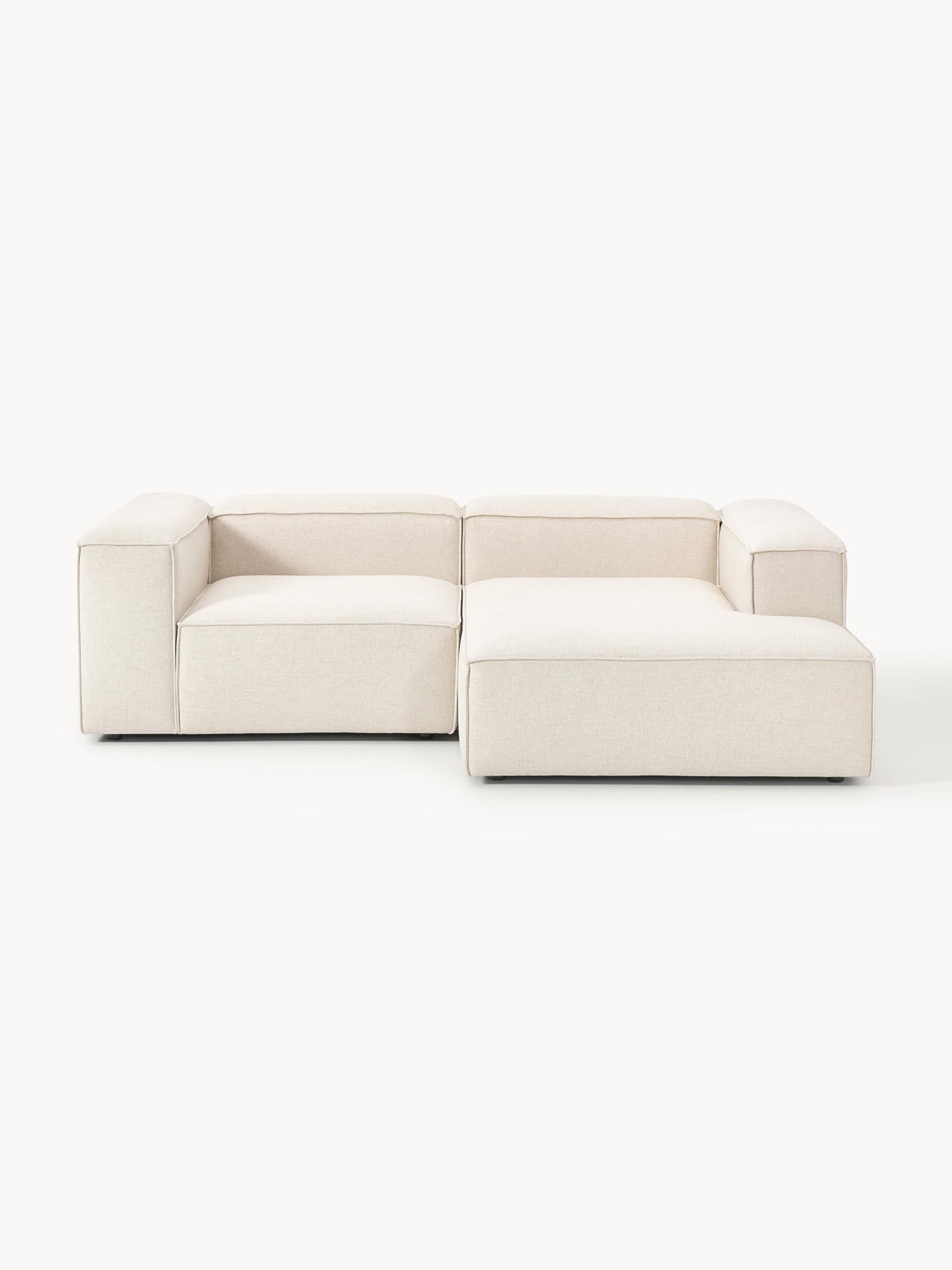 Lenroven Modular Corner Sofa, Linen Blend, 2-Seater