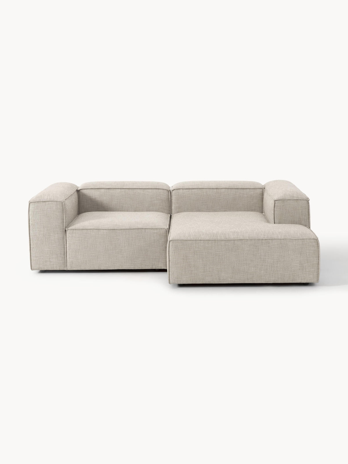 Lenroven Modular Corner Sofa, Linen Blend, 2-Seater
