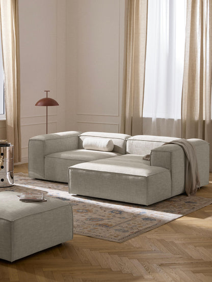 Lenroven Modular Corner Sofa, Linen Blend, 2-Seater