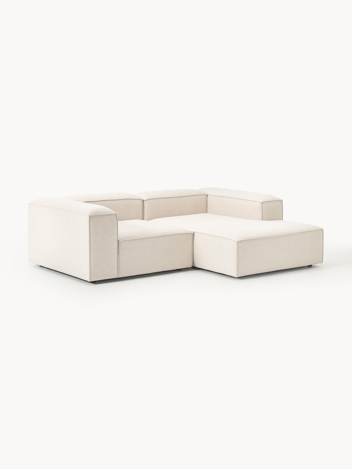Lenroven Modular Corner Sofa, Linen Blend, 2-Seater